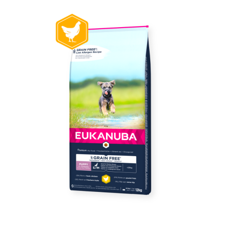 Eukanuba Puppy Grain Free Small & Medium Breed – Chicken