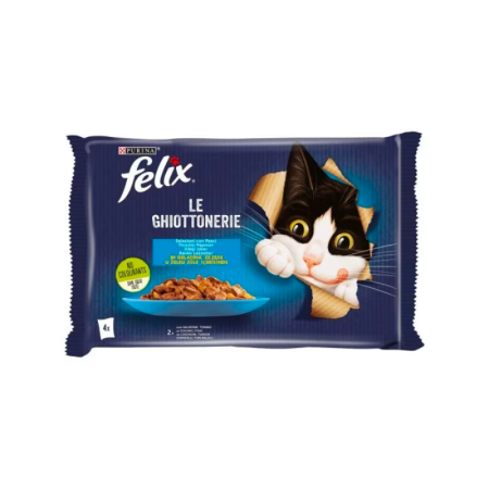 FELIX POUCHES SALMON, TUNA 4X85GR