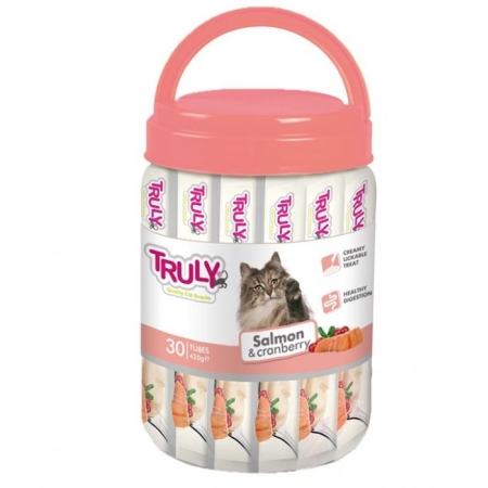 TRULY - CREAMY LICKABLES SALMON & CRANBERRY 420GR