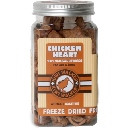 KIWI FREEZE DRIED CHICKEN HEARTS 60GR