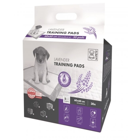 M-PETS - LAVENDER PADS 60X60 30PCS