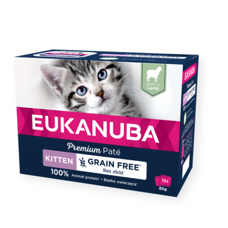 Eukanuba Cat M/P Kitten Lamb Pate 12x85gr