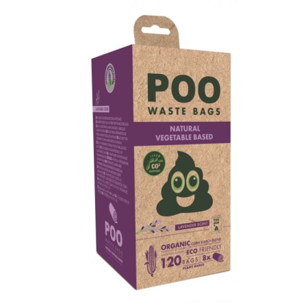 M-PETS - 120 COUNT ORGANIC LAVENDER SCENTED POO BAGS