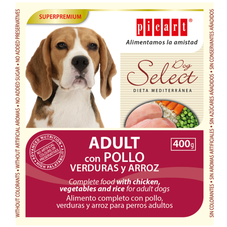 SELECT  ADULT CHICKEN  WET 400GR