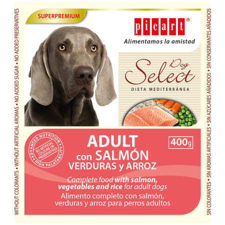 SELECT ADULT SALMON WET 400GR