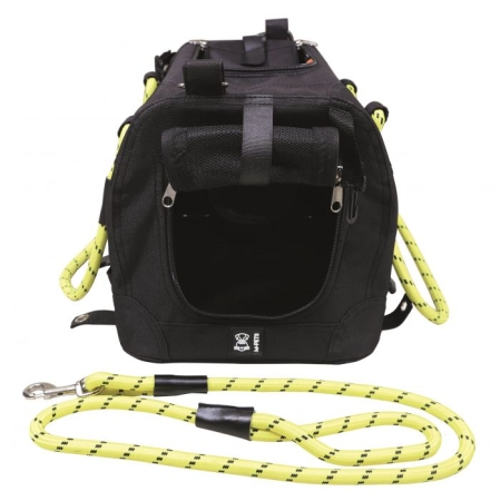 M-PETS - REMIX TRAVEL CARRIER 2IN1 BCK & YELLOW