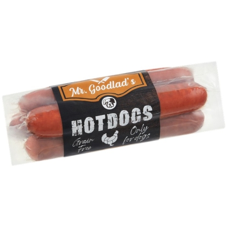 MR GOODLADS G.FREE CHICKEN HOTDOGS 220GR