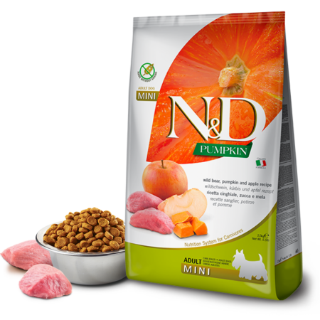 Farmina N&D Pumpkin Dog  – Wild Boar And Apple Adult Mini