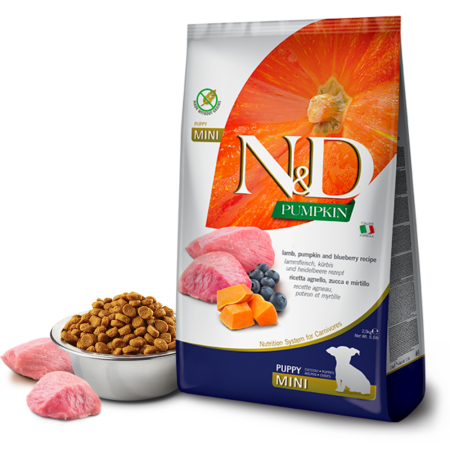 Farmina N&D Pumpkin Dog – Lamb & Blueberry Puppy Mini