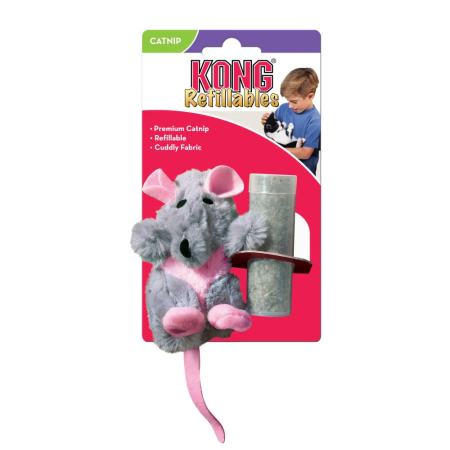 KONG CAT REFILABLE CATNIP RAT