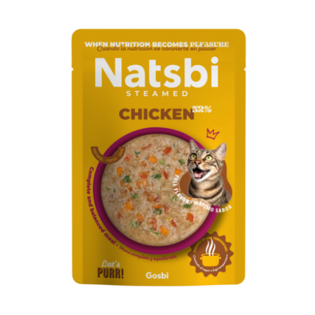 NATSBI CAT STEAMED CHICKEN 80GR