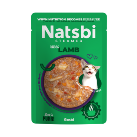 NATSBI CAT STEAMED LAMB 80GR