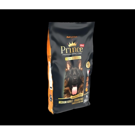 Prince Plus Super Premium Line  Adult Medium Grain Free