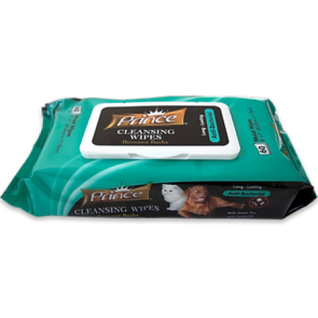 Prince Cleansing Wipes Anti-Bacterial 60cs
