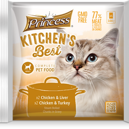 Princess Kitchen's Best White Meat Selection 2 Chicken + 2 Turkey (4x100g)
