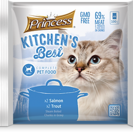 Princess Kitchen's Best Fish Selection 2 Salmon + 2 Trout (4x100g)