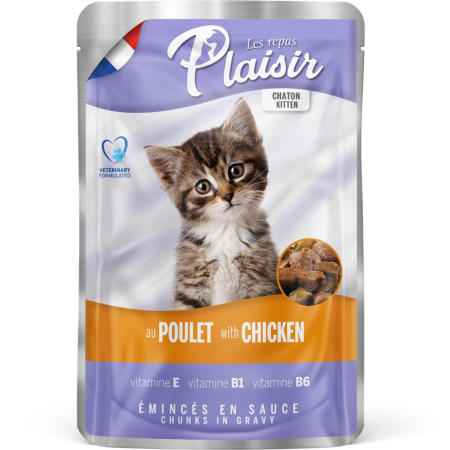 PLAISIR POUCH KITTEN CHICKEN 100GR