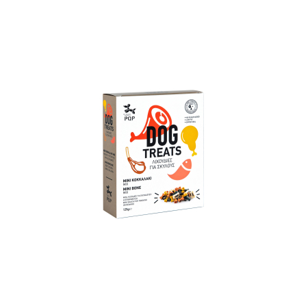 ΜΙΝΙ ΚΟΚΚΑΛΑΚΙ MIX (ΜΟΣΧΑΡΙ, ΚΟΤΟΠΟΥΛΟ, ΑΡΝΙ & ΣΟΛΩΜΟΣ)/MINI BONE MIX (BEEF, CHICHEN, LAMB & SALMON) 125g