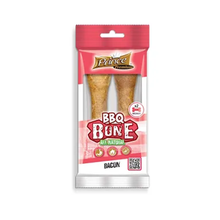 Prince Premium Goodie Snacks Bbq Bone Bacon Flavour Medium 90g (2pcs)