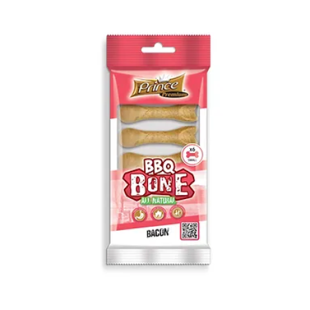 Prince Premium Goodie Snacks Bbq Bone Bacon Flavour Small 108G (6Pcs)
