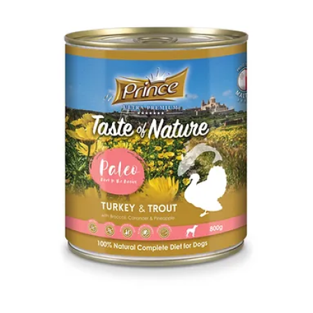 Prince Taste of Nature Paleo wet food Turkey & Trout
