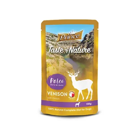 Prince Pouch Venison & Ostrich & Cott. Cheese