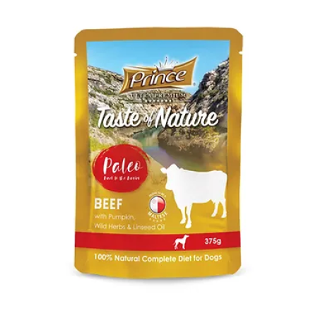 Prince Pouch Beef & Pumpkin, Wild Herbs & Linseed Oil