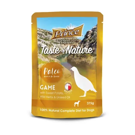 Prince Pouch Game with Sweet Potato, Wild Herbs & Linseed Oil