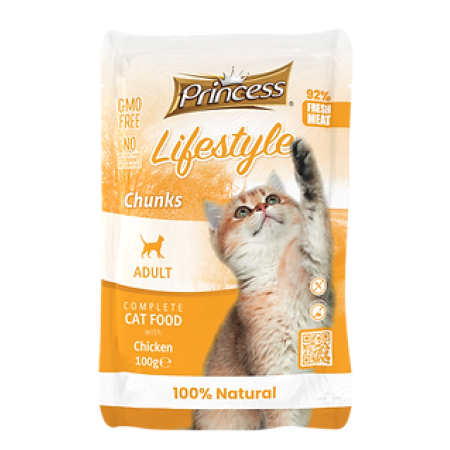 Princess  Lifestyle Chicken Chunks for cats