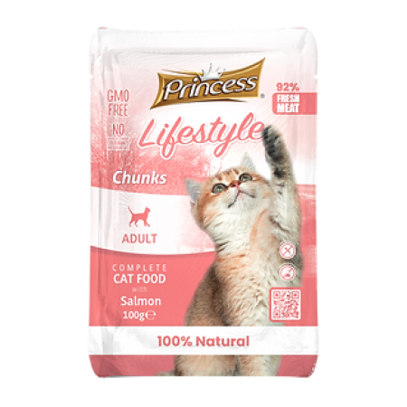 Princess Lifestyle Salmon Chunks for cats