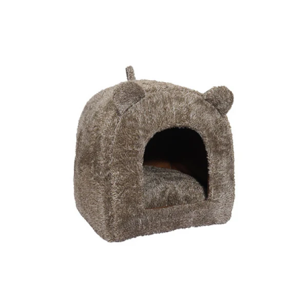 CAT BED BROWN TEDDY BEAR