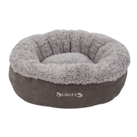 SCRUFFS - COSY GREY CAT BED 45CM