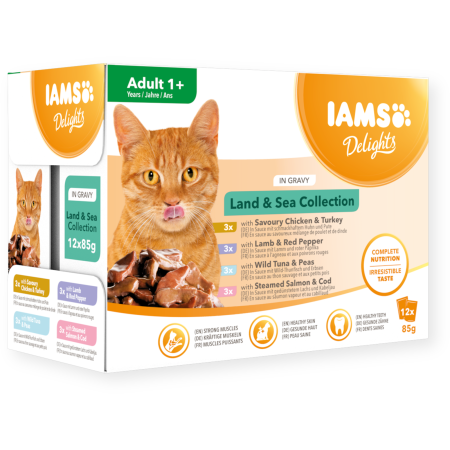IAMS Cat Land & Sea  in gravy 85gr x12