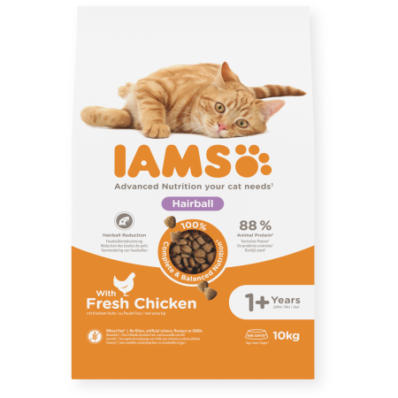 IAMS Dry Food Hairball Adult Fresh Chicken