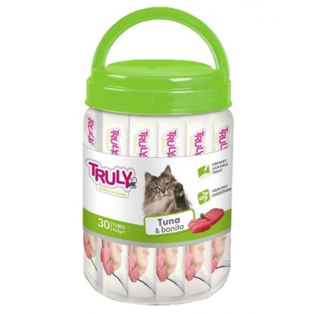 TRULY - CREAMY LICKABLES TUNA & BONITO 420GR