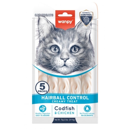 WANPY - CREAMY LICKABLE HAIRBALL CONTROL 70gr