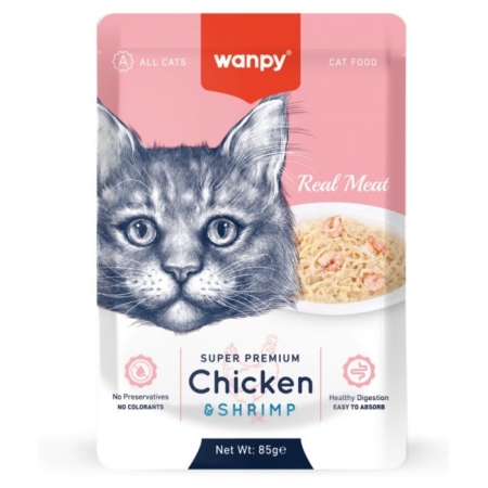 WANPY – CAT POUCH CHICKEN & SHRIMP
