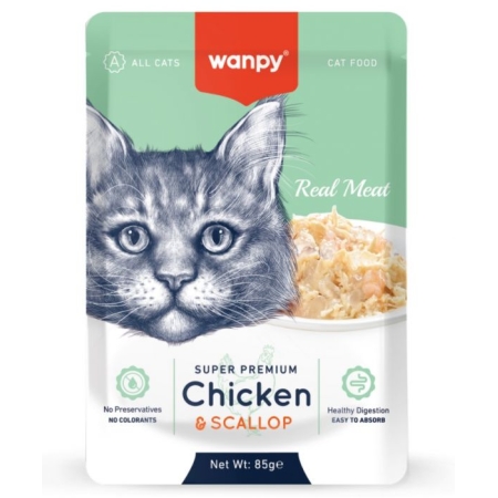 WANPY – CAT POUCH CHICKEN & SCALLOP