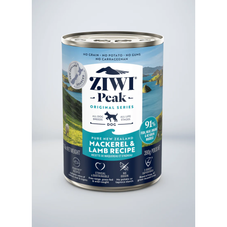 Ziwi Peak Dog Mackerel & Lamb Can 390g