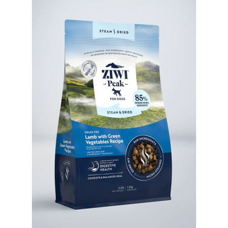Ziwi Peak Dog Steam & Dried Lamb with Green Vegetables Recipe