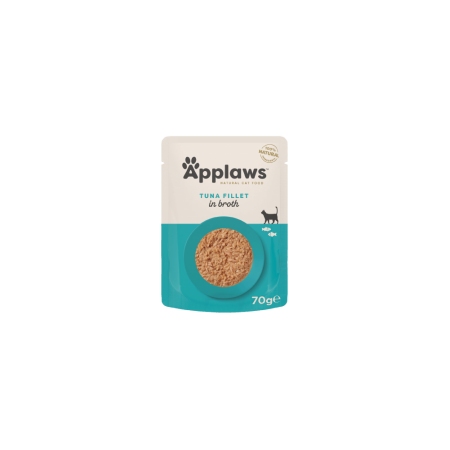 Applaws Natural Wet Cat Food, Tuna Fillet in Broth 70g