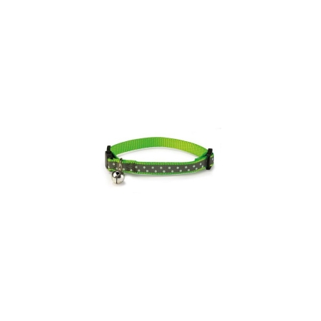 Arquivet Reflectant Green Collar for cats 1 x 20/25 cm