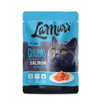 LAMURR CAT POUCH SALMON 100GR