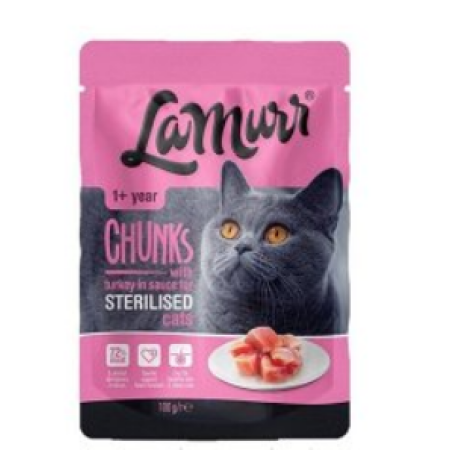 LAMURR CAT POUCH TURKEY 100GR