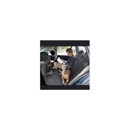Black car seat cover for dogs - 145 x 140 cm