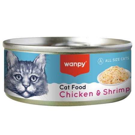 WANPY - CHICKEN & SHRIMP CAT FOOD 95GR