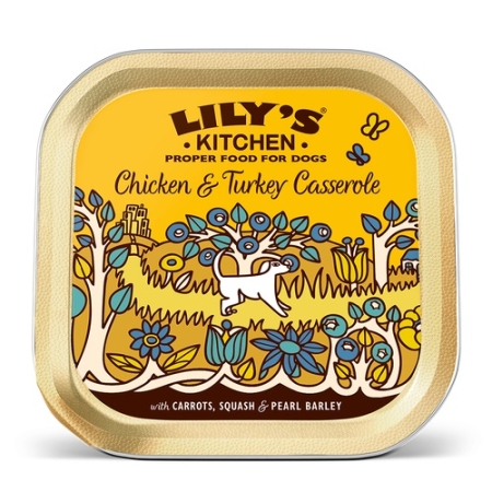 LILY’S KITCHEN CHICKEN & TURKEY CASSEROLE 150GR