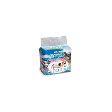 Diapers for Male Dogs Size M-L 40-60cm - 12 units