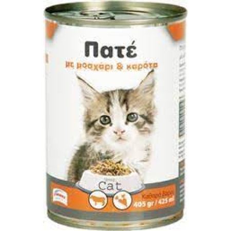 ELOMAS CAT FOOD TIN PATE BEEF CARROTS 400GR