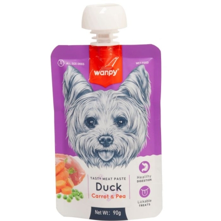 WANPY - TASTY MEAT DUCK & CARROT 90GR